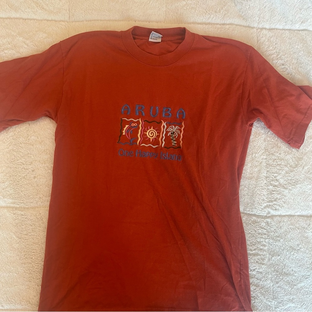 Aruba Graphic Men's T-Shirt - Orange